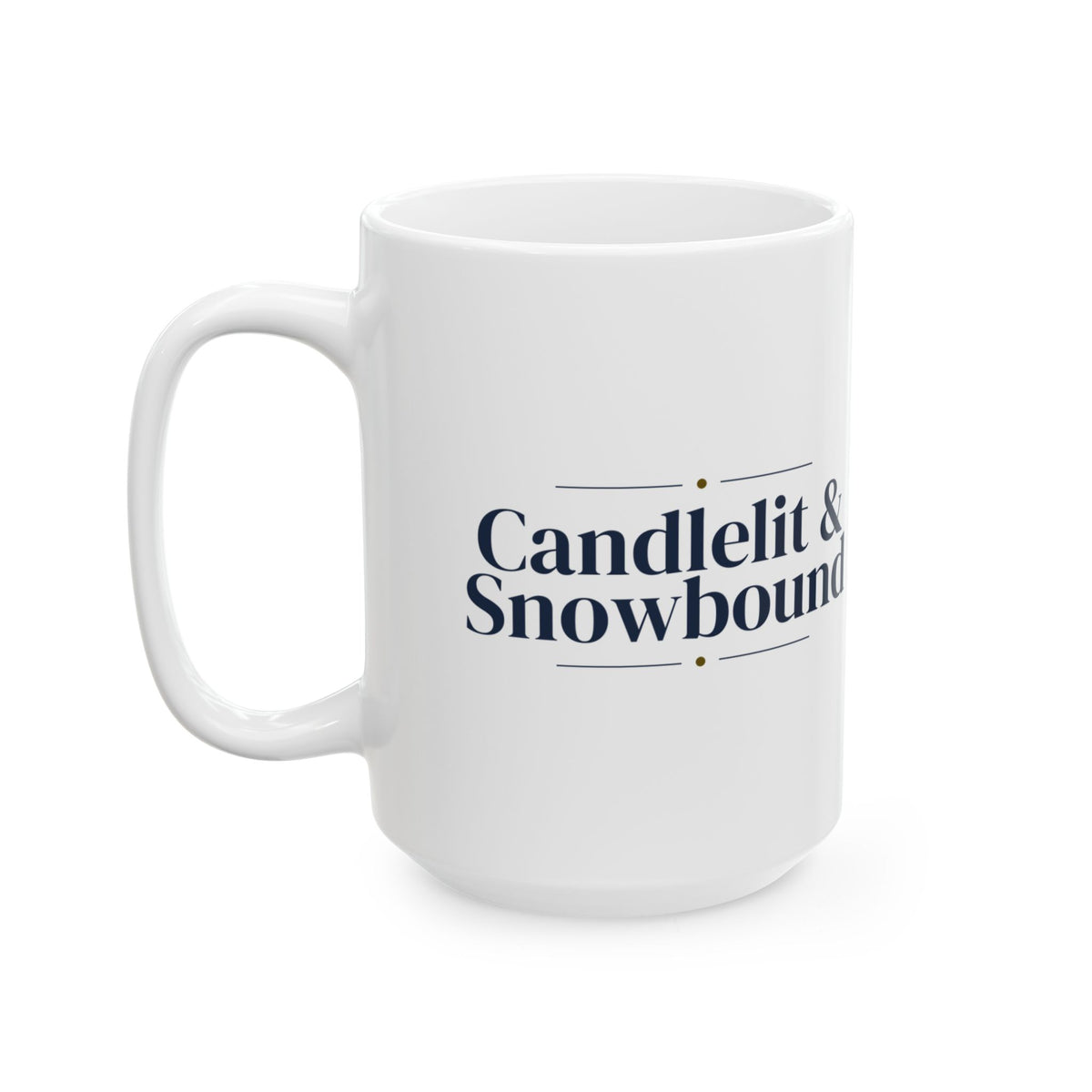 Christmas Coffee Mug Candlelit And Snowbound Cozy Winter