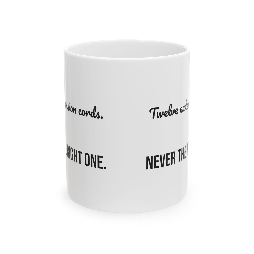 Funny Garage Dad Coffee Mug Extension Cords For Dad