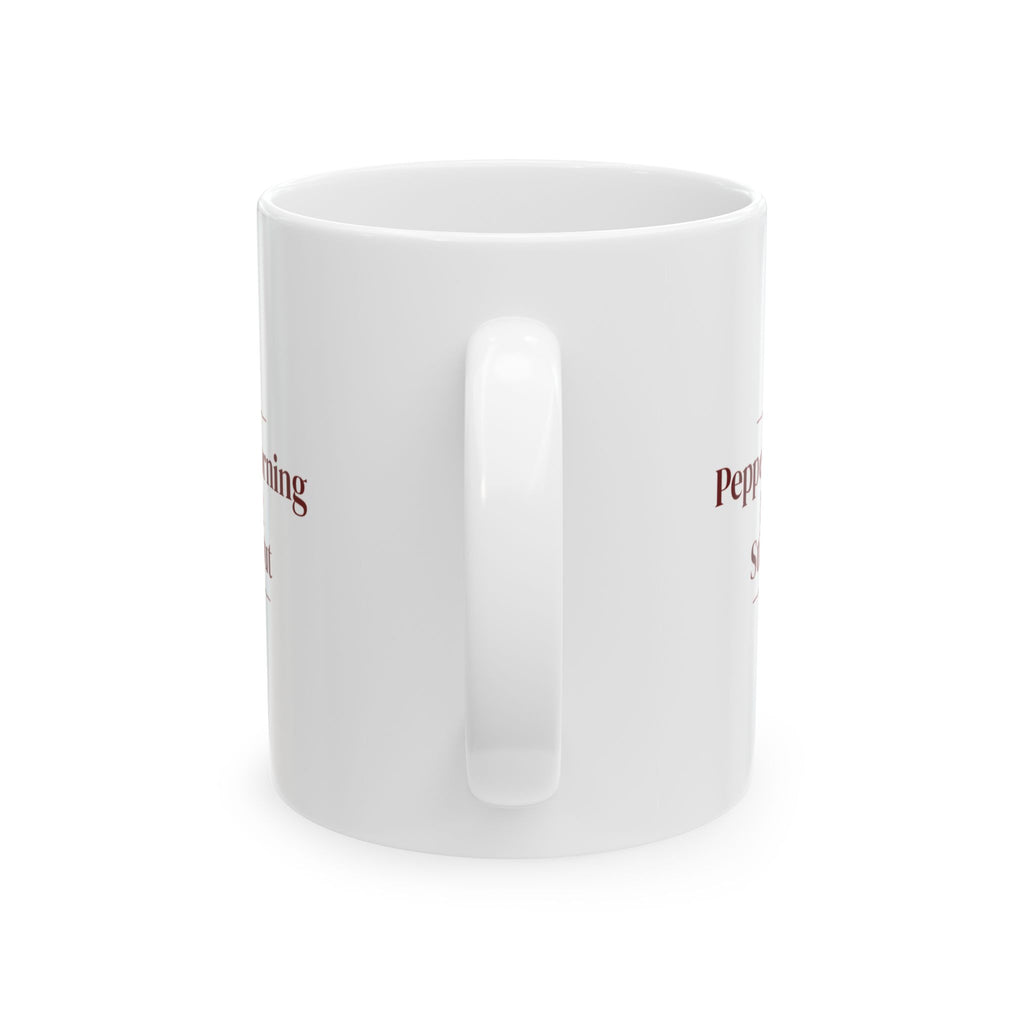 Christmas Coffee Mug Peppermint Morning Fresh Pot Still Dark Out