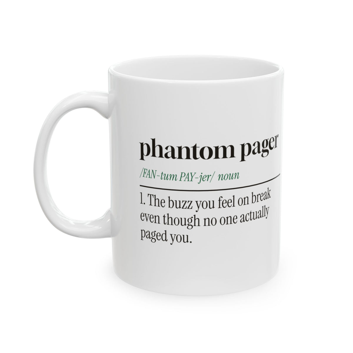 Spooky Nurse Coffee Mug Phantom Pager Definition For Nurses