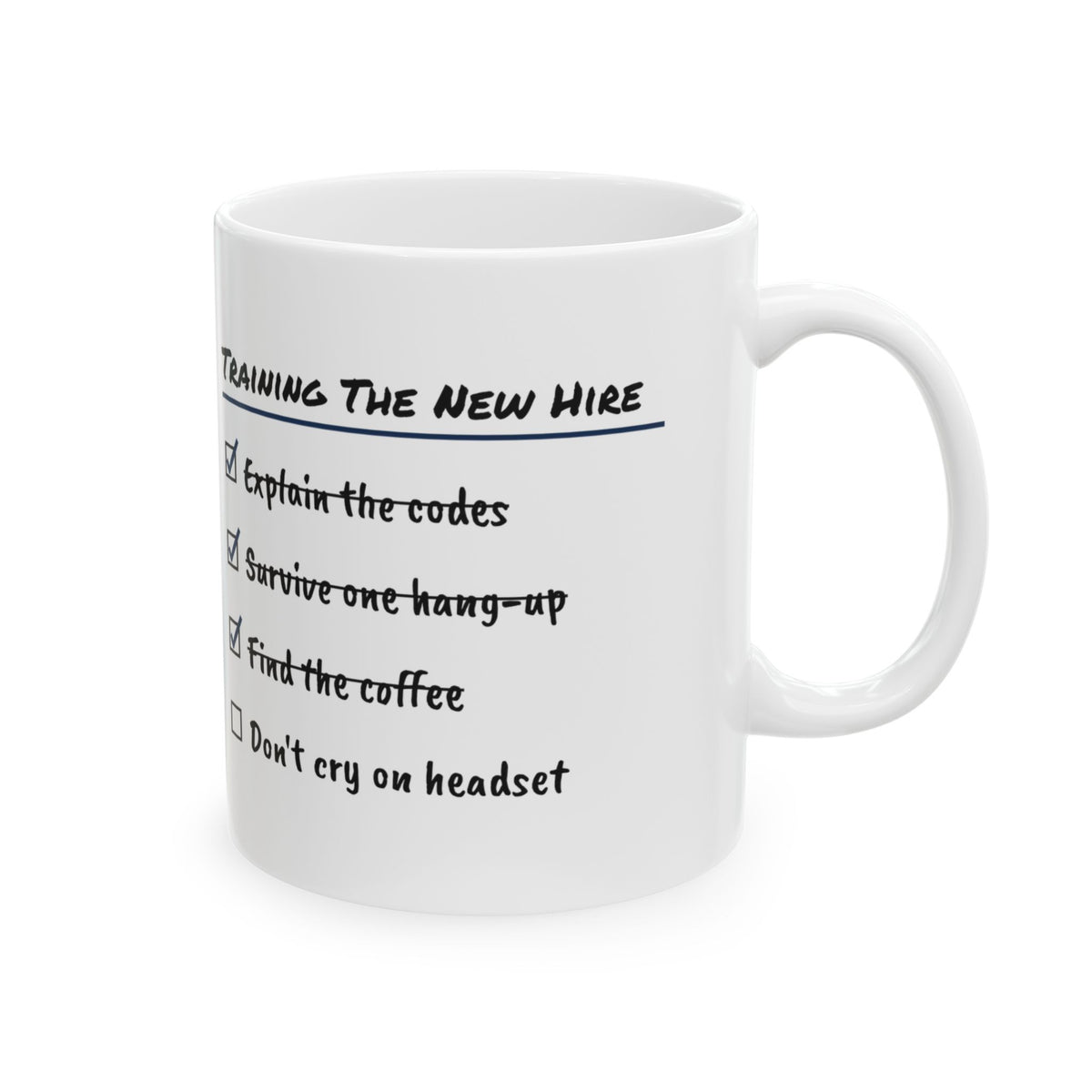 Training The New Hire Coffee Mug For Police