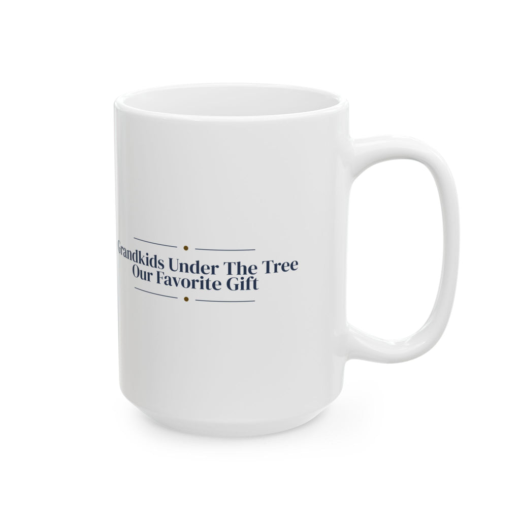 Christmas Grandparents Coffee Mug Grandkids Under The Tree Keepsake