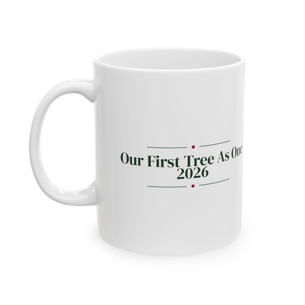 Newlywed Christmas Coffee Mug Our First Tree As One 2026