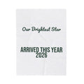 Baby's First Christmas Throw Blanket Our Brightest Star Arrived 2026