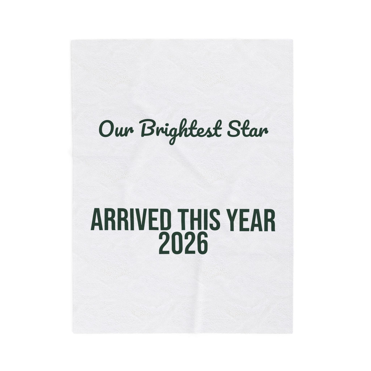 Baby's First Christmas Throw Blanket Our Brightest Star Arrived 2026
