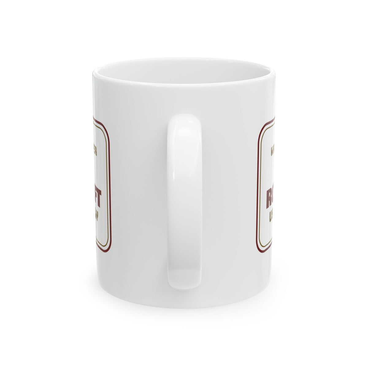 Funny Christmas Wrapping Coffee Mug One Roll Left Use It Wisely