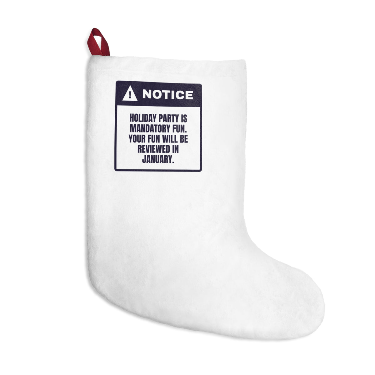 Funny Office Christmas Party Christmas Stocking Mandatory Fun Reviewed In