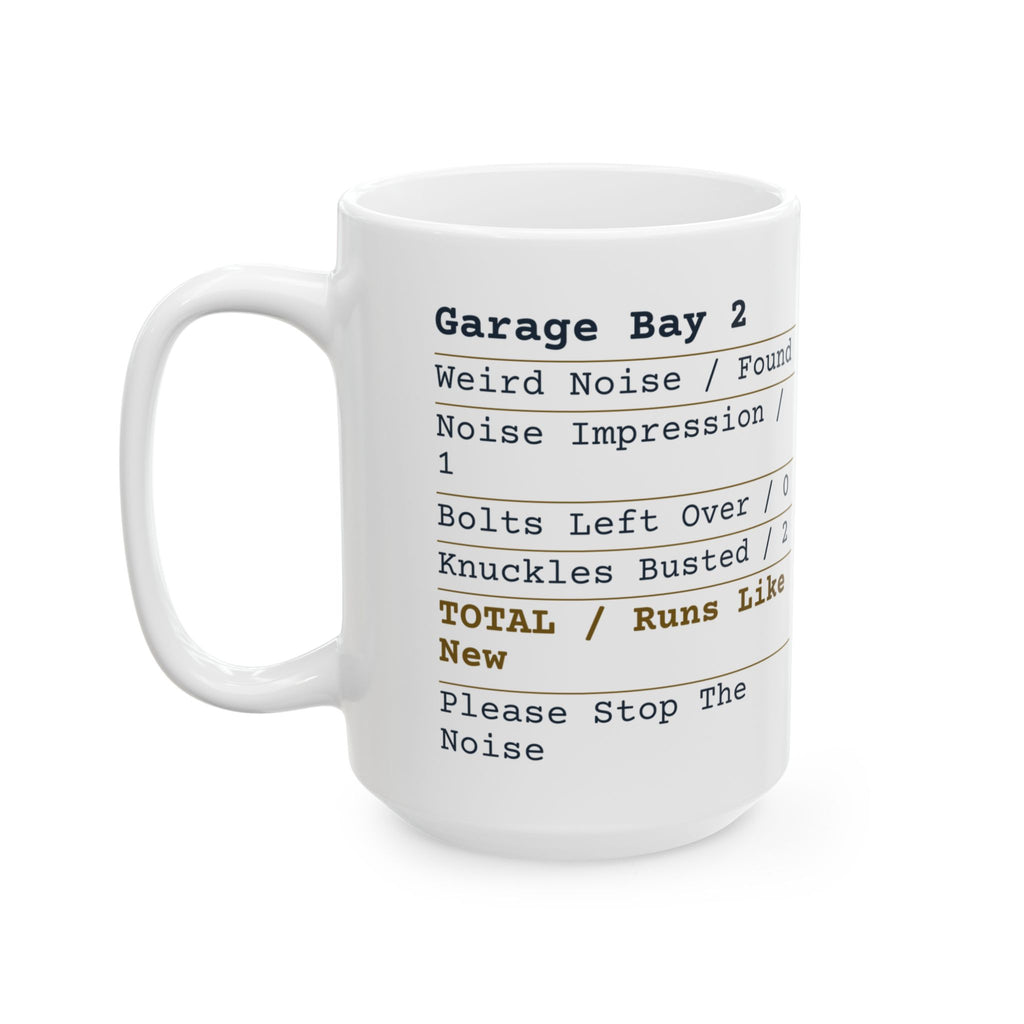 Funny Mechanic Coffee Mug Garage Receipt For Auto Mechanics