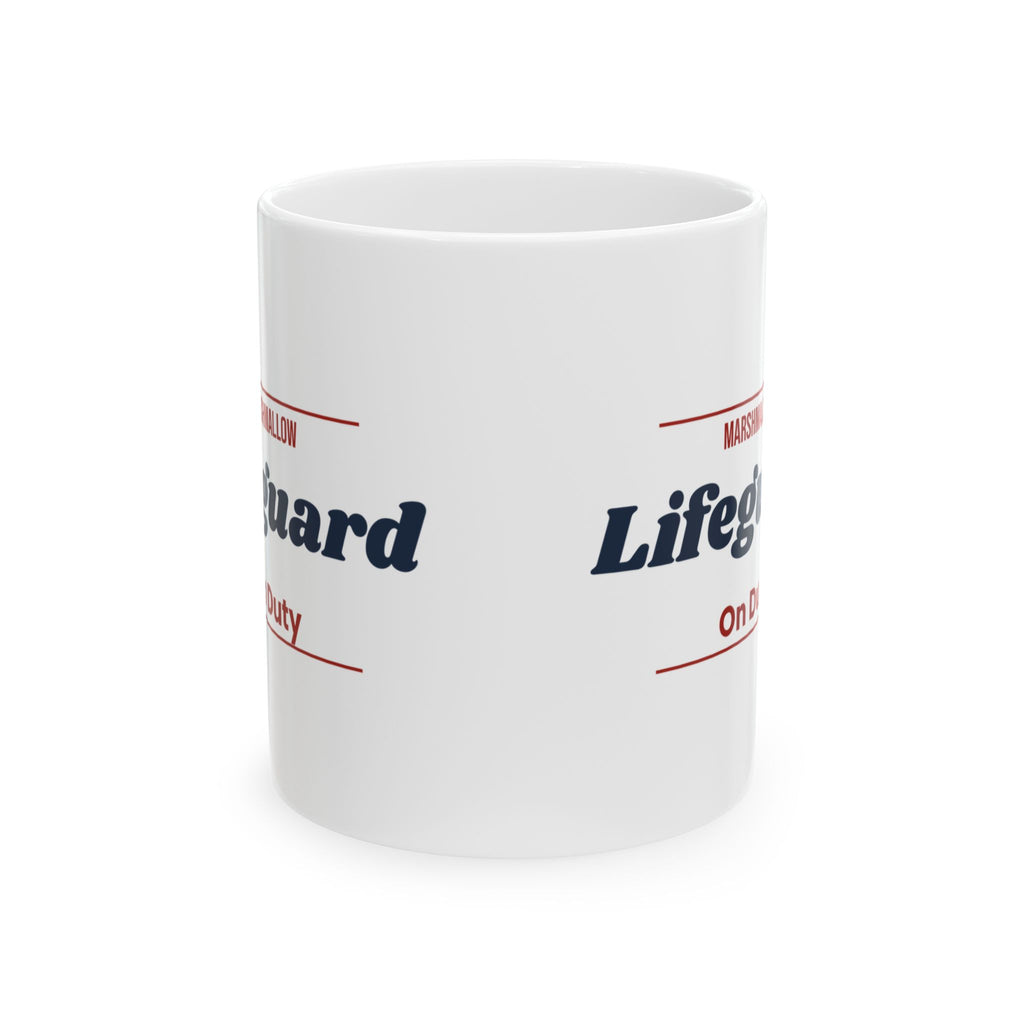 Hot Cocoa Coffee Mug Marshmallow Lifeguard On Duty Funny Cocoa Cup