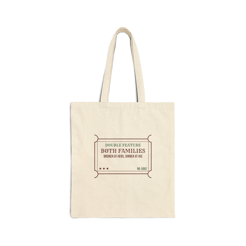 Funny Christmas In-Laws Tote Bag Double Feature Both Families One Day