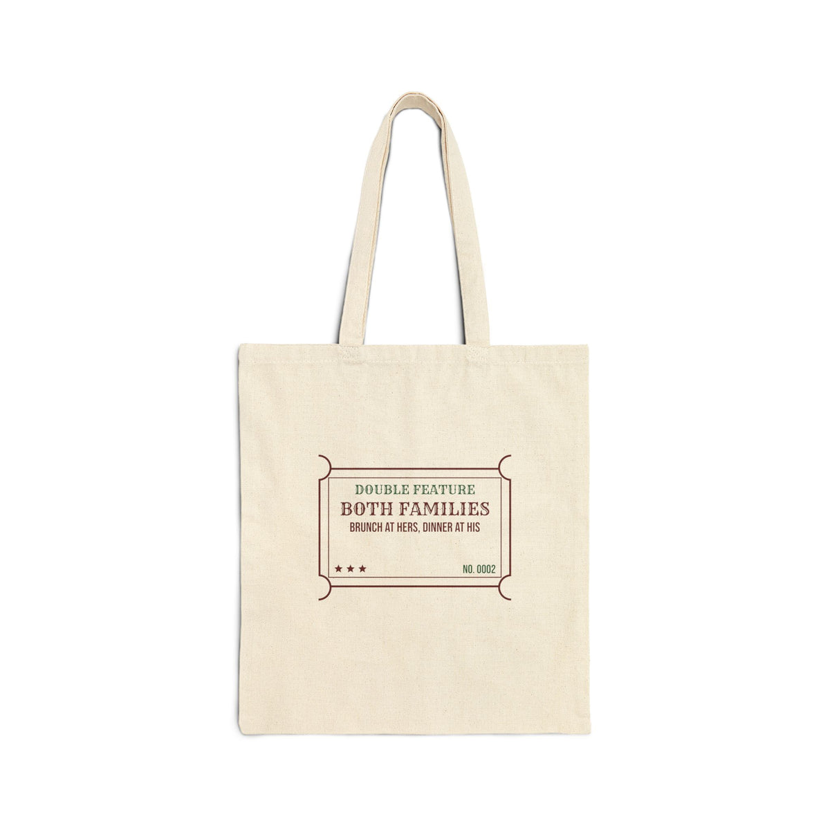 Funny Christmas In-Laws Tote Bag Double Feature Both Families One Day