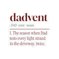 Funny Christmas Dad Sticker Dadvent Dictionary Definition