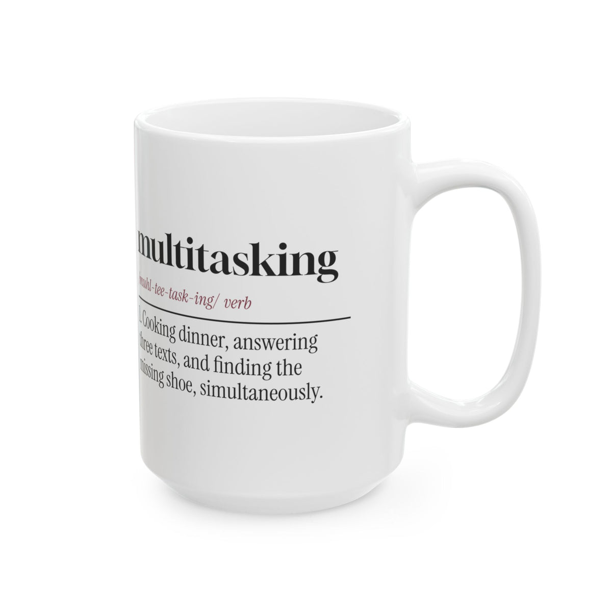 Funny Multitasking Dictionary Coffee Mug Defined By Mom For Wife