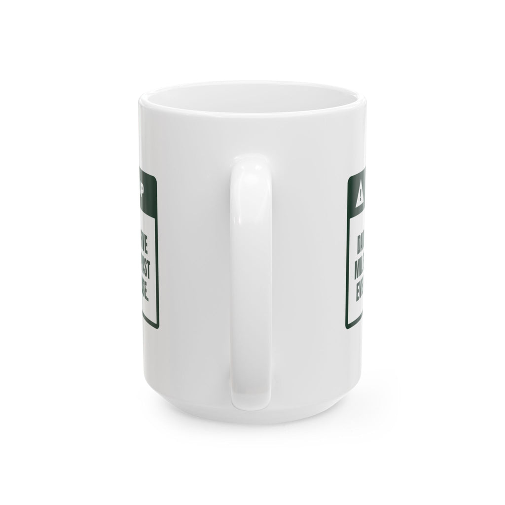 Funny Christmas Dad Coffee Mug Drives 5 MPH Past Every Light Show