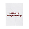 Funny Christmas Cookie Baking Throw Blanket Sprinkle Responsibly