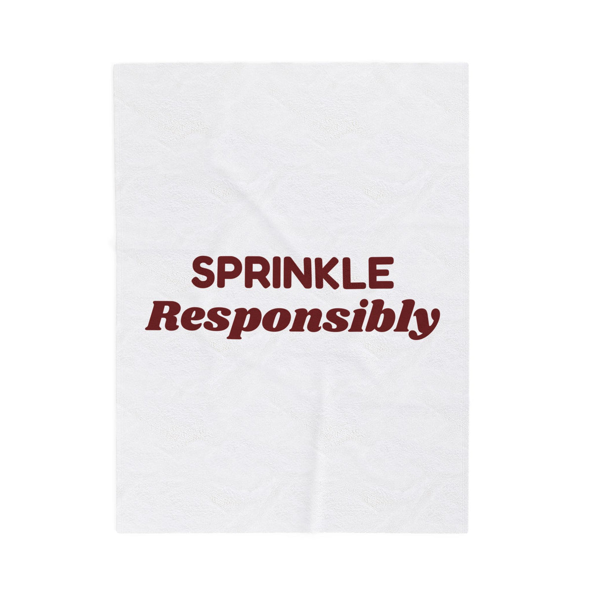Funny Christmas Cookie Baking Throw Blanket Sprinkle Responsibly