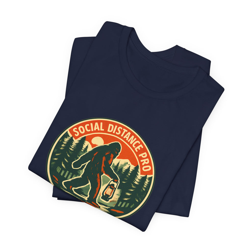 Social Distance Pro Since Forever Funny Vintage Bigfoot Shirt