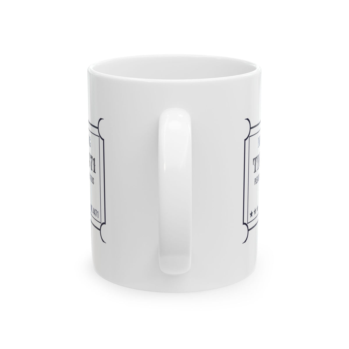 Funny Support Agent Coffee Mug Please Hold Ticket 4471
