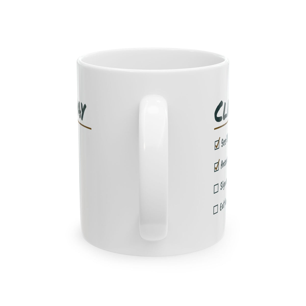 Funny Nurse Practitioner Coffee Mug Clinic Day Checklist For NPs