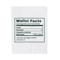 Funny Christmas Shopping Throw Blanket Wallet Nutrition Facts Label