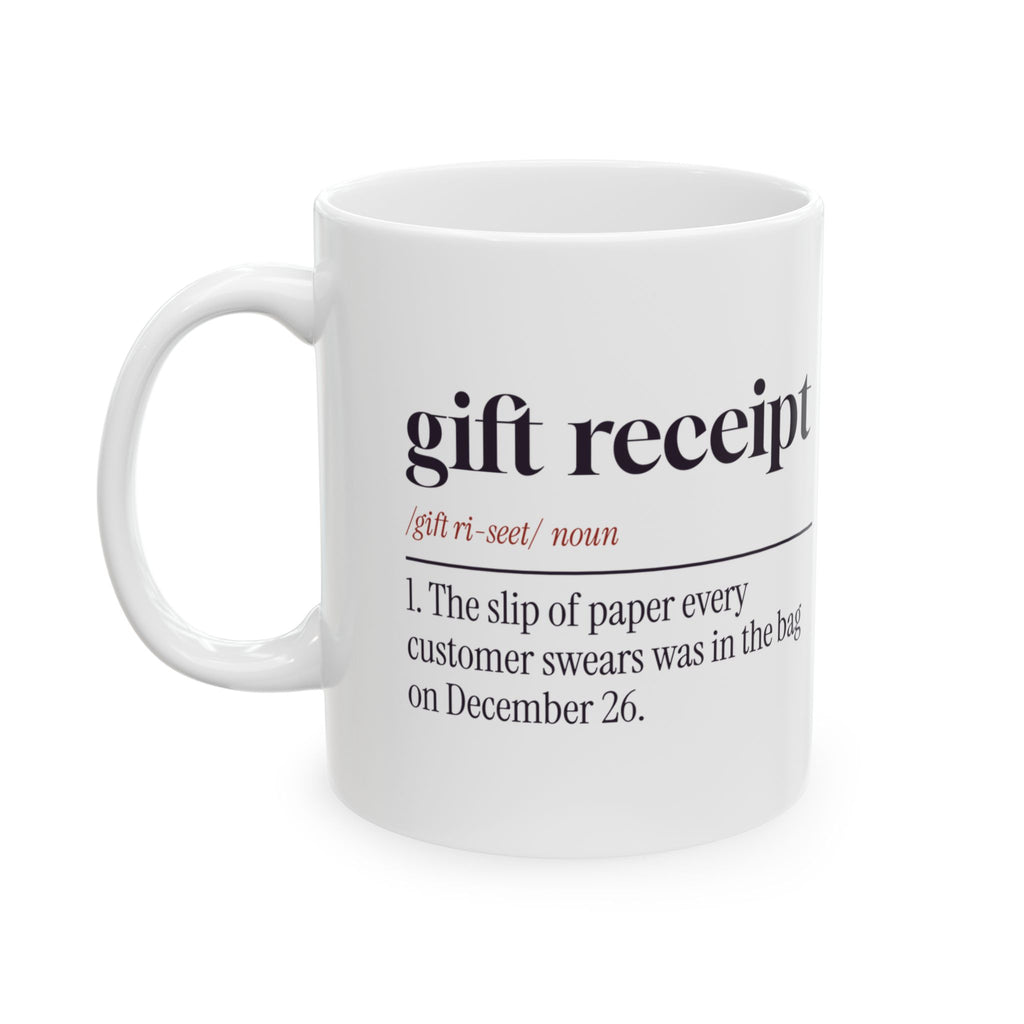 Funny Christmas Retail Coffee Mug It Was In The Bag Definition