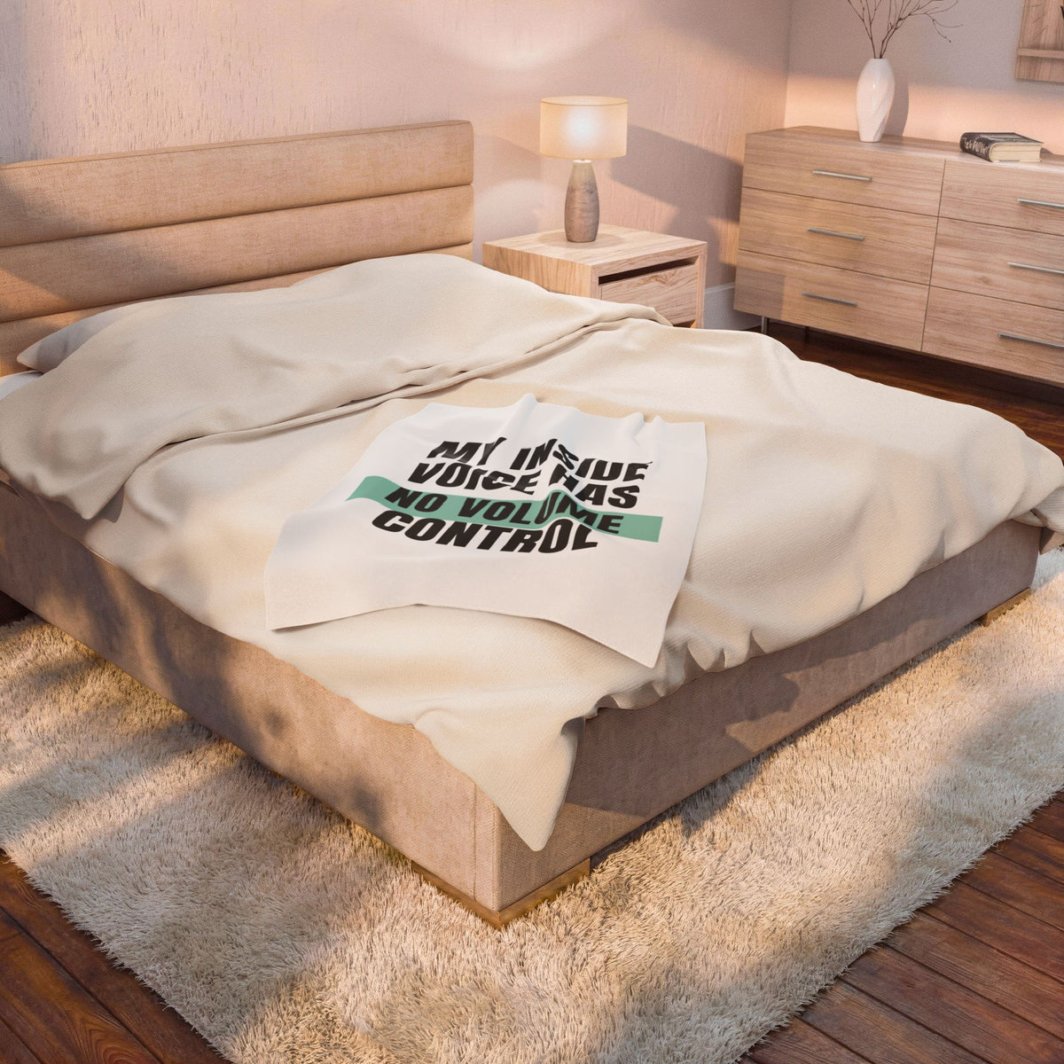 Funny Loud Talker Throw Blanket My Inside Voice Has No Volume Control
