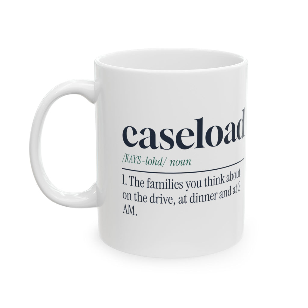 Social Worker Coffee Mug Caseload Dictionary Definition