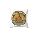 Funny Unbothered Capybara Hot Spring Chill Animal Throw Pillow