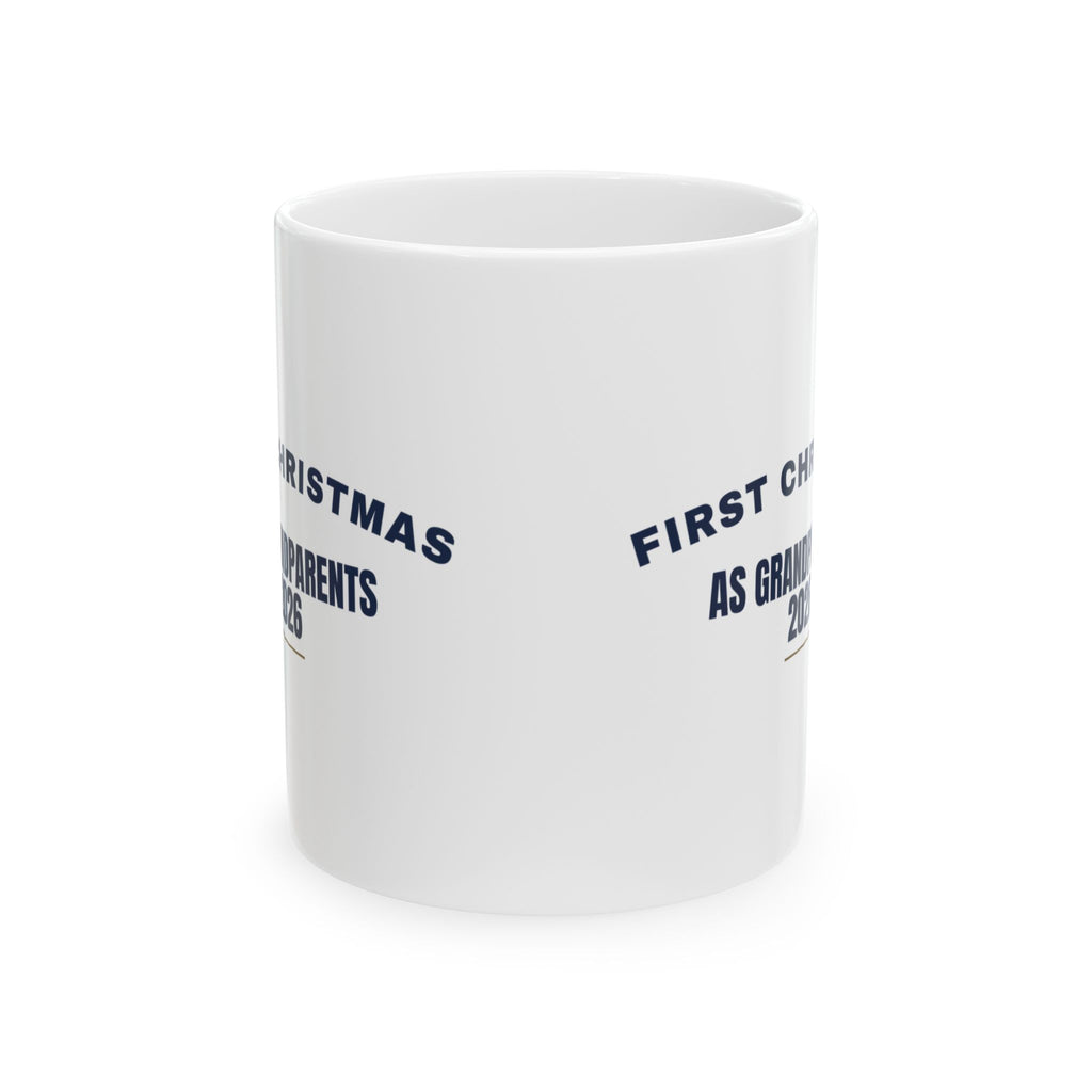 First Christmas As Grandparents 2026 Coffee Mug For New Grandparents