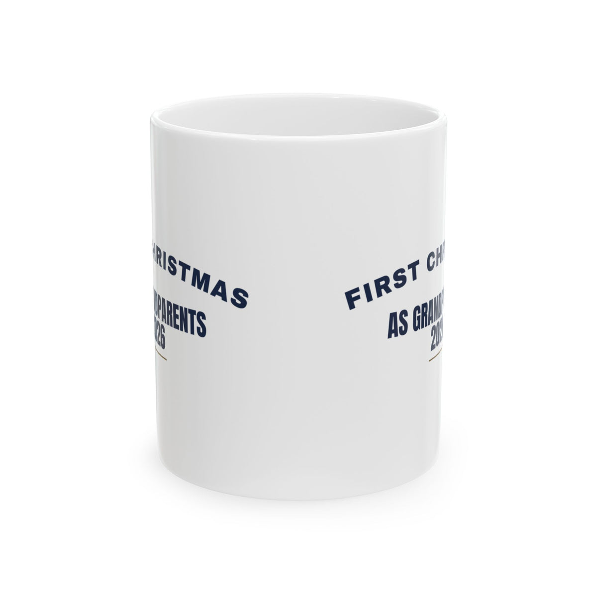 First Christmas As Grandparents 2026 Coffee Mug For New Grandparents