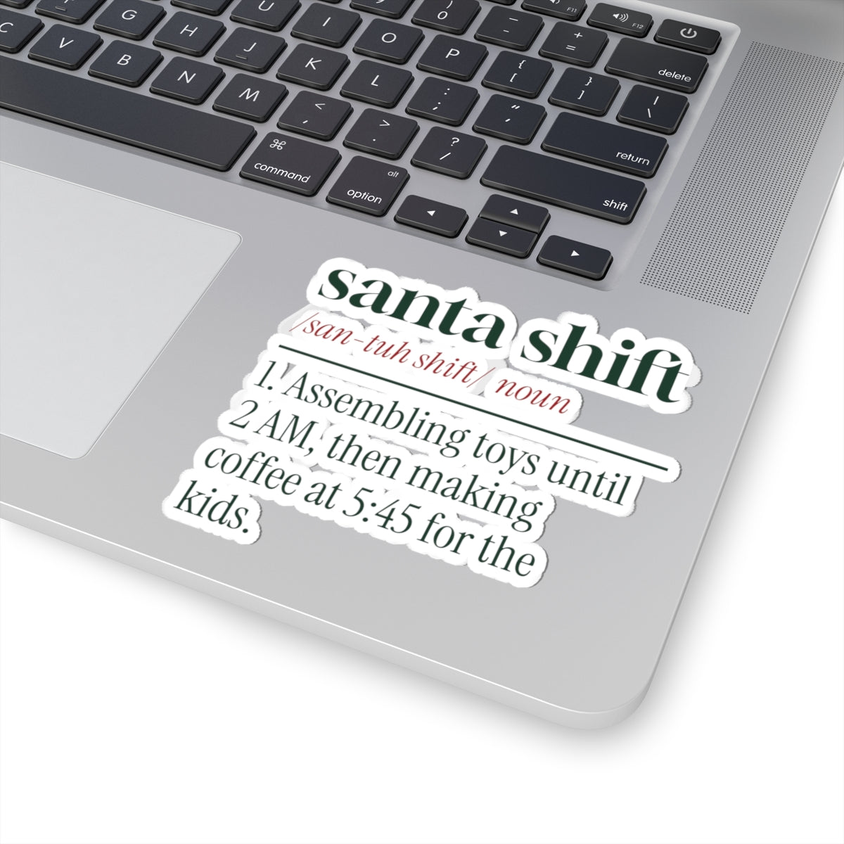 Funny Christmas Sticker Santa Shift Dictionary For Parents