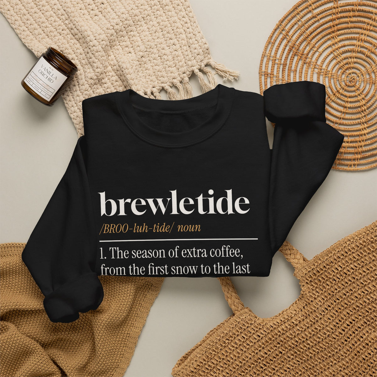 Funny Christmas Sweatshirt Brewletide Dictionary Definition