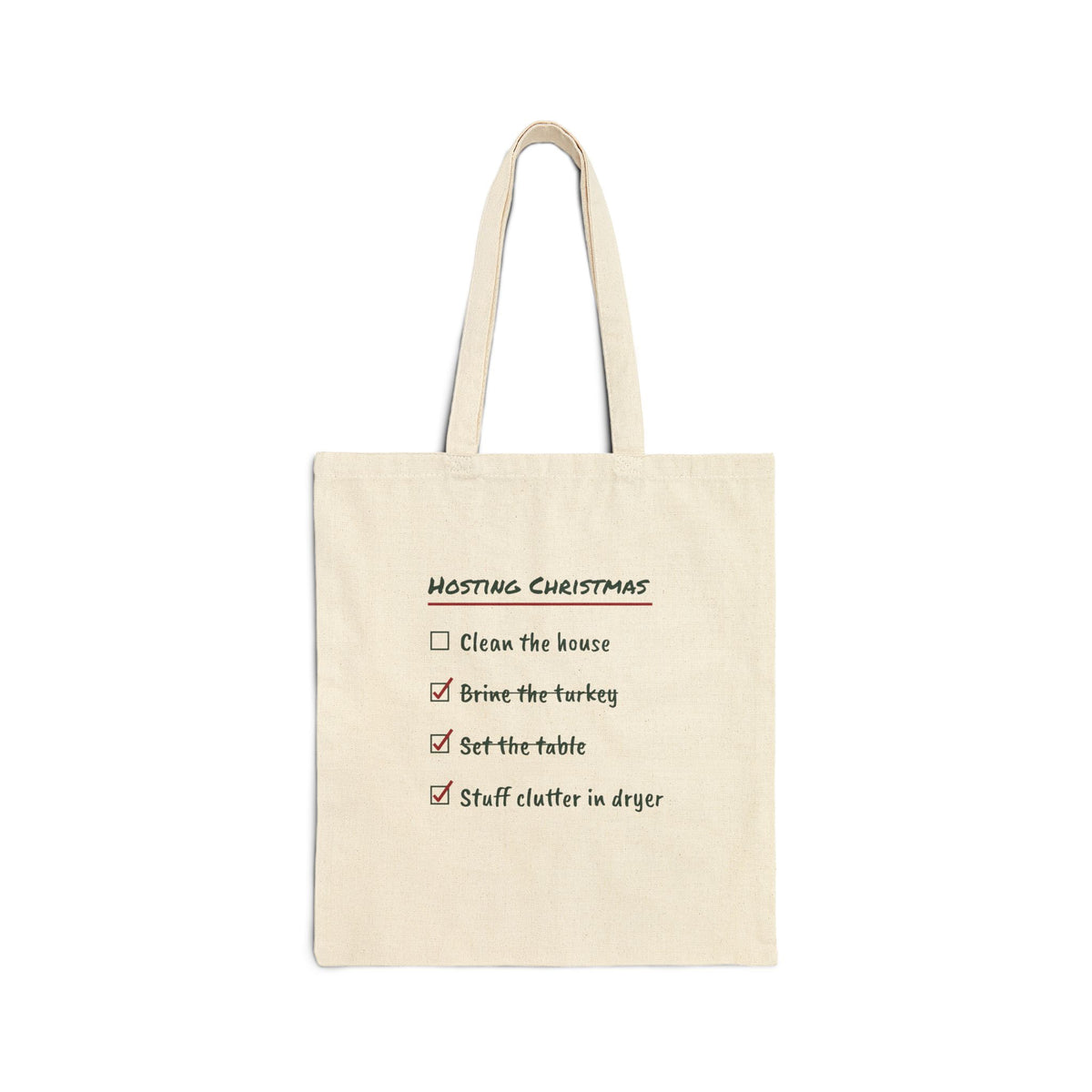Funny Christmas Tote Bag Hosting Christmas Checklist For Hosts