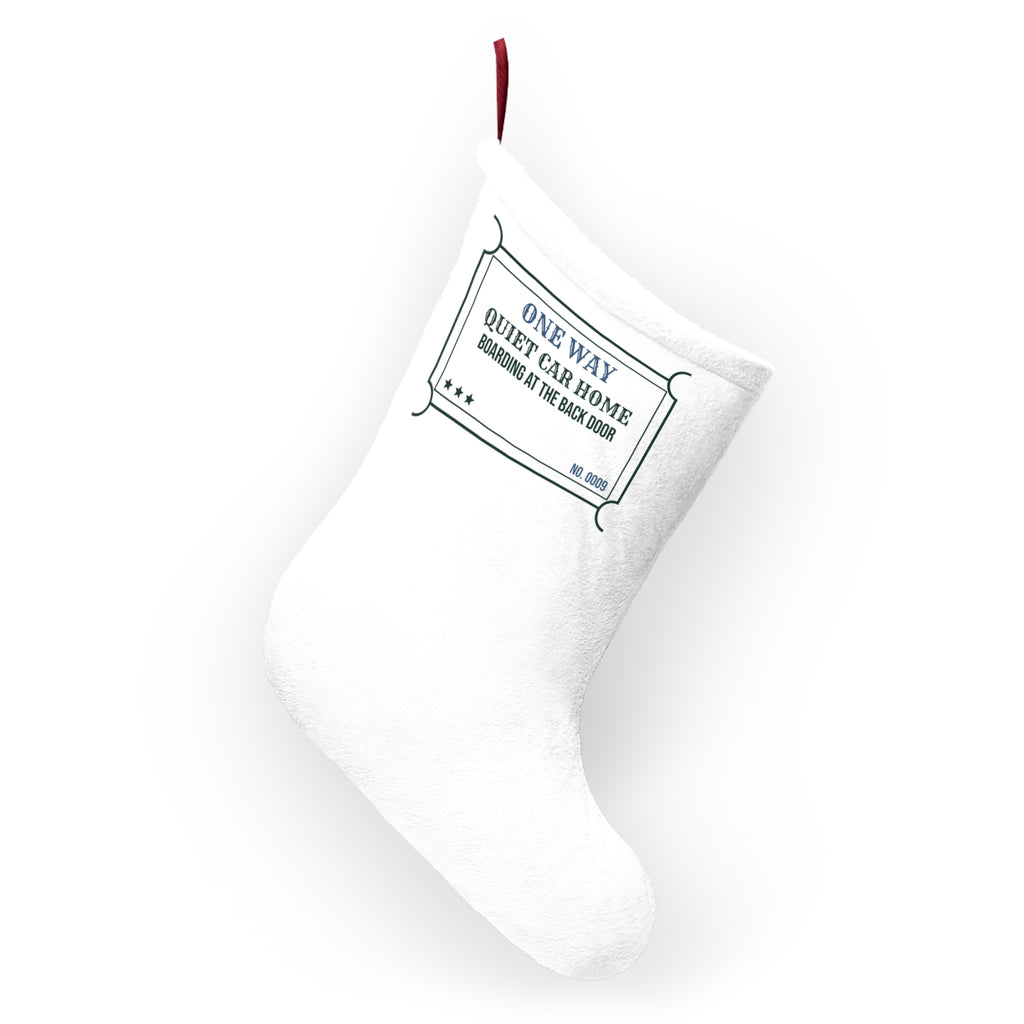 Funny Christmas Stocking Quiet Car Home Ticket For Introverts
