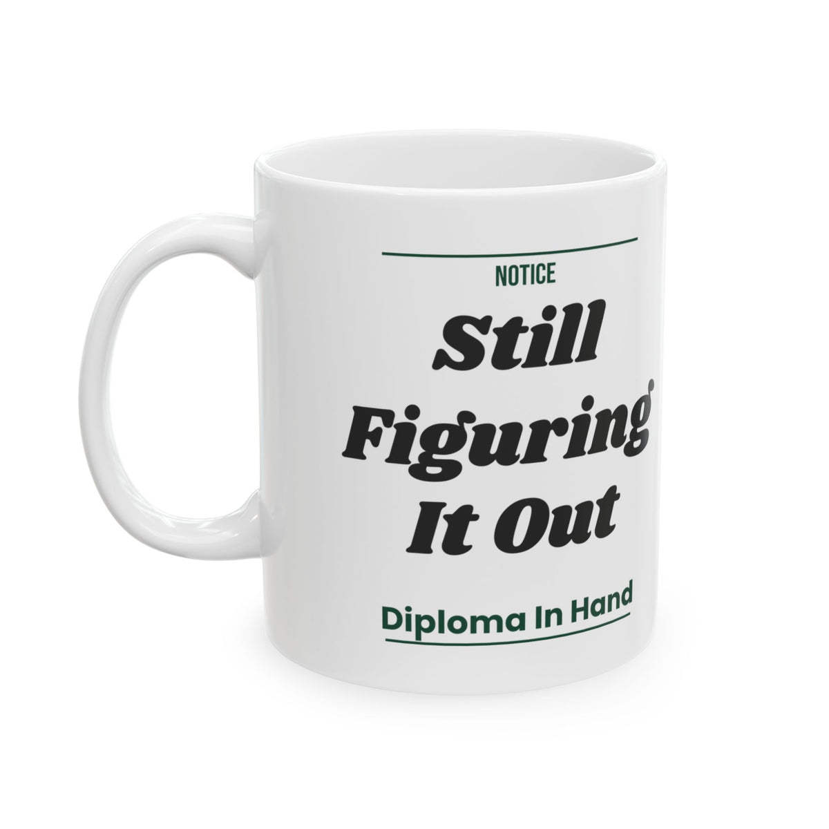 Funny Graduation Coffee Mug Still Figuring It Out For Grads