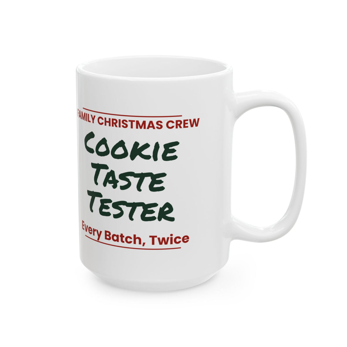 Matching Family Christmas Coffee Mug Cookie Taste Tester Family Crew