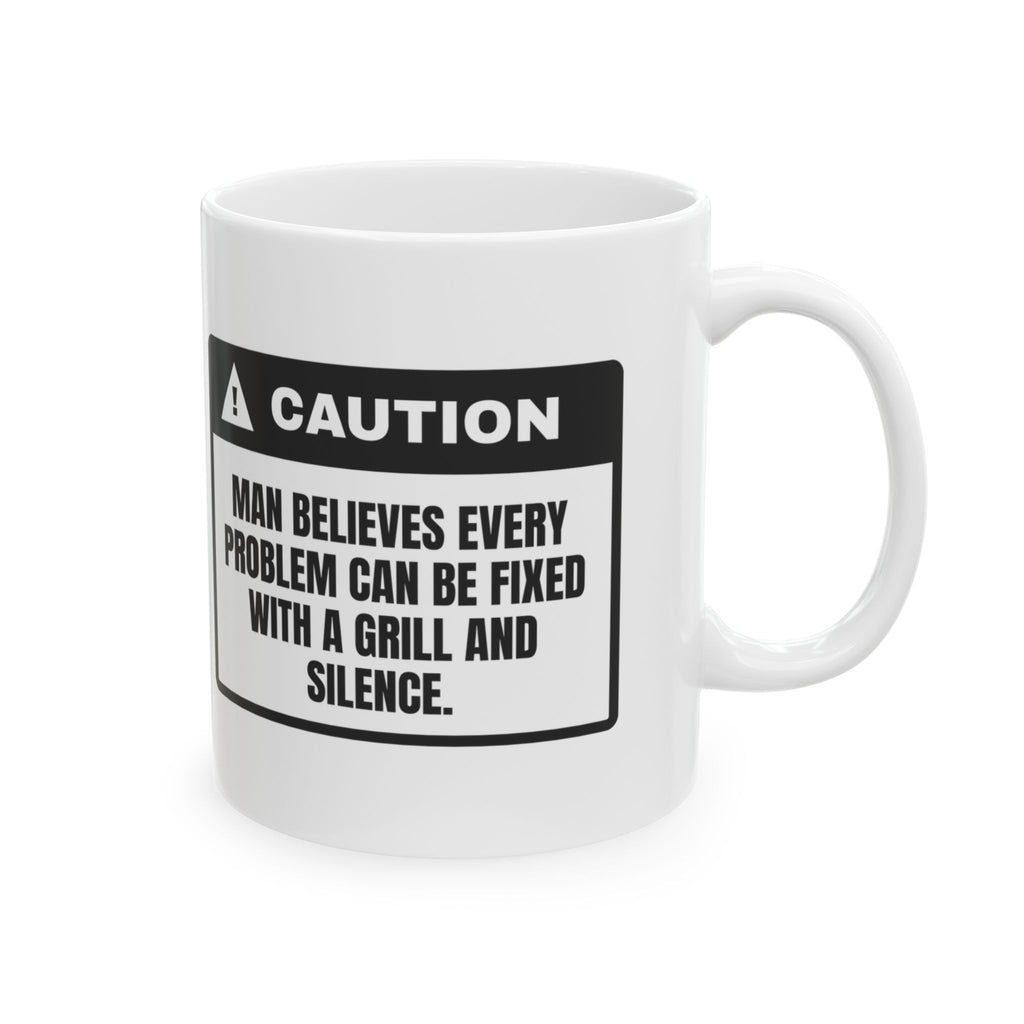 Stepdad Coffee Mug Grill Fixes Everything
