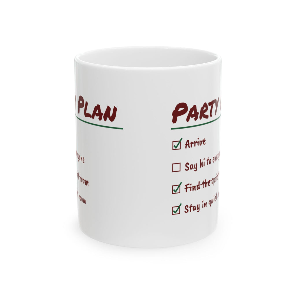 Funny Christmas Introvert Coffee Mug Find The Quiet Room Checklist