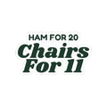 Funny Christmas Hosting Sticker Ham For 20 Chairs For 11