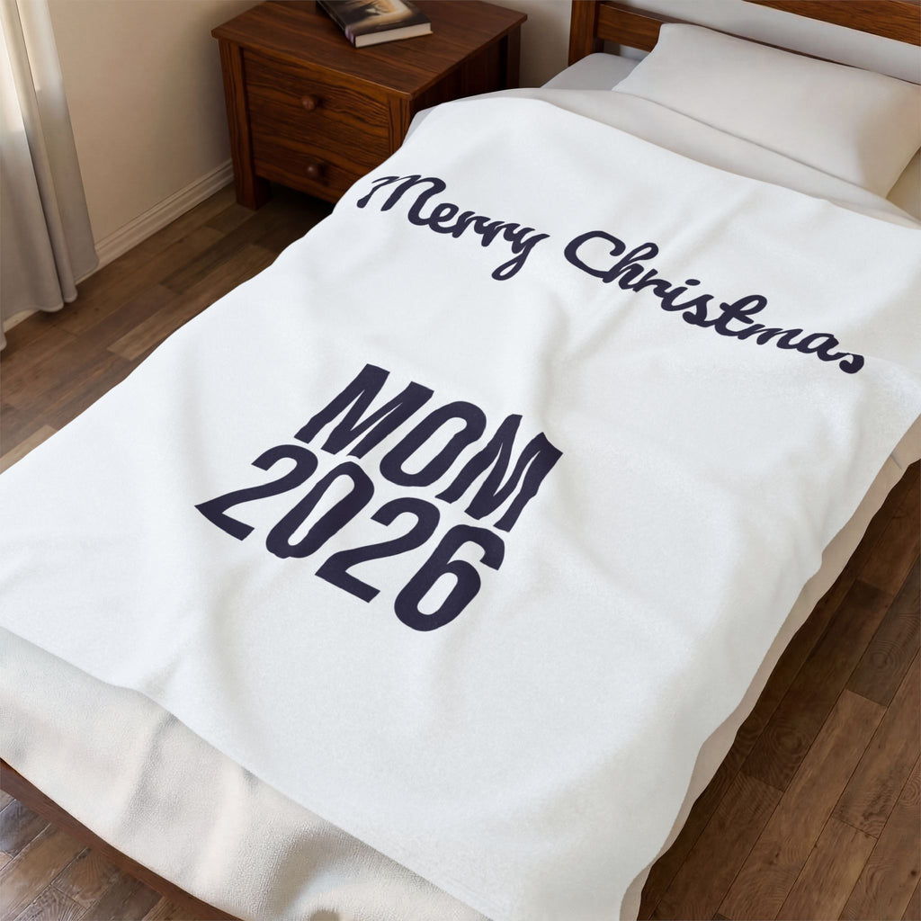 Christmas Mom Throw Blanket Merry Christmas Mom 2026