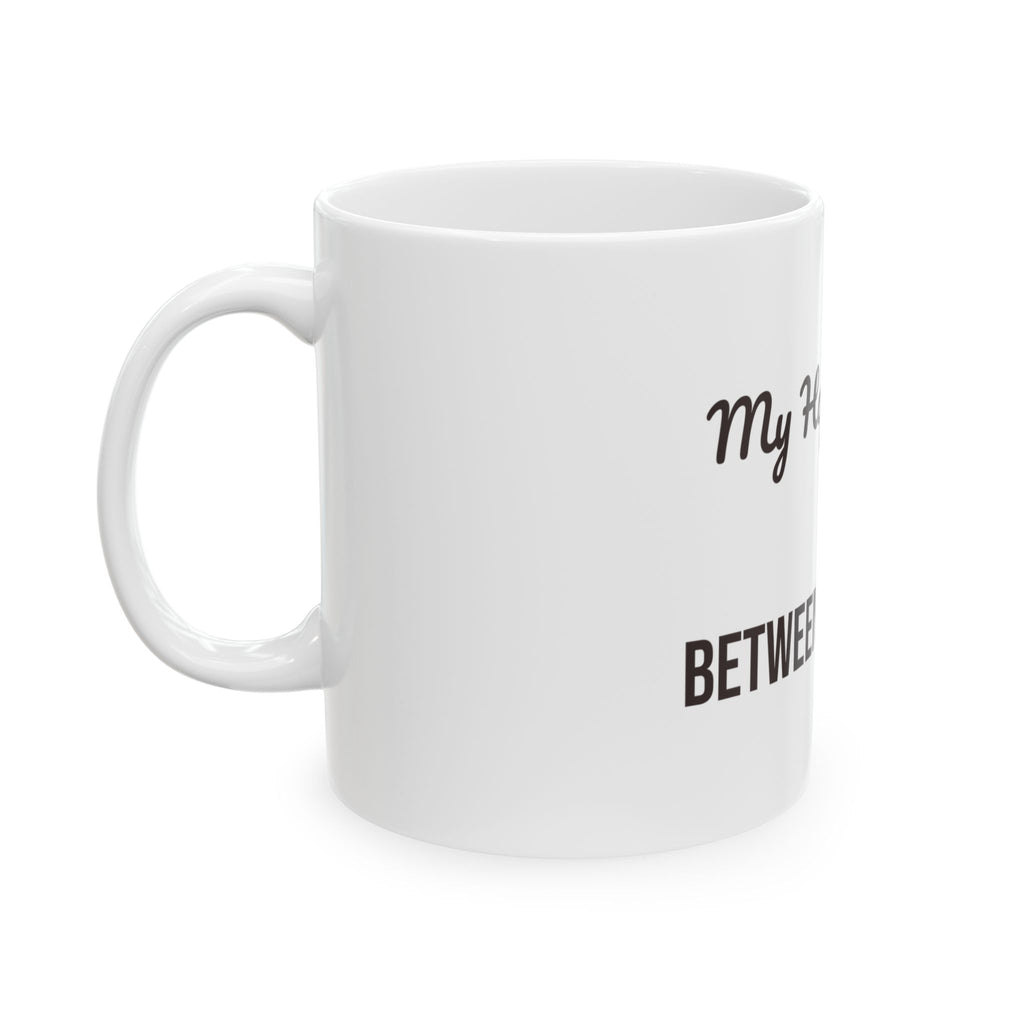 Funny Book Lover Mug My Happy Place Between The Pages