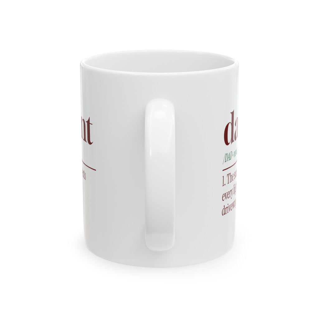 Funny Christmas Dad Coffee Mug Dadvent Dictionary Definition