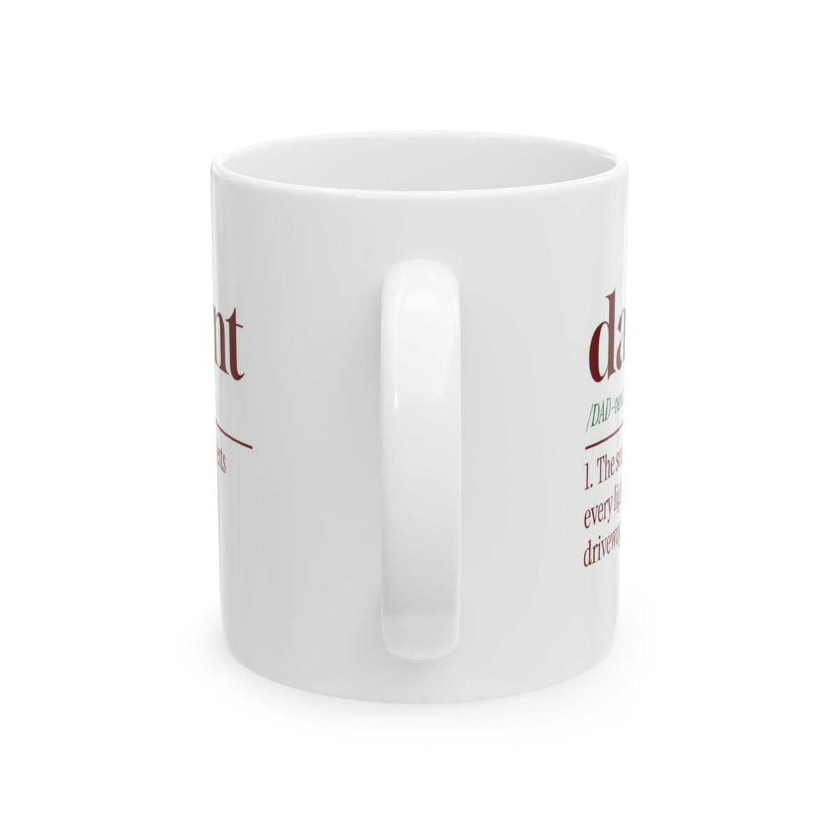 Funny Christmas Dad Coffee Mug Dadvent Dictionary Definition
