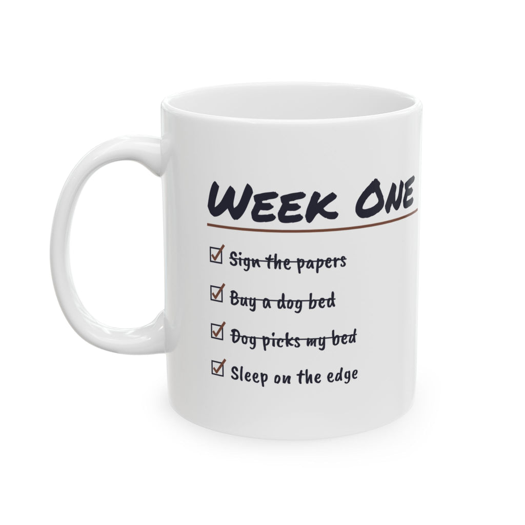 Funny Rescue Dog Coffee Mug Bought A Dog Bed Dog Picked My Bed