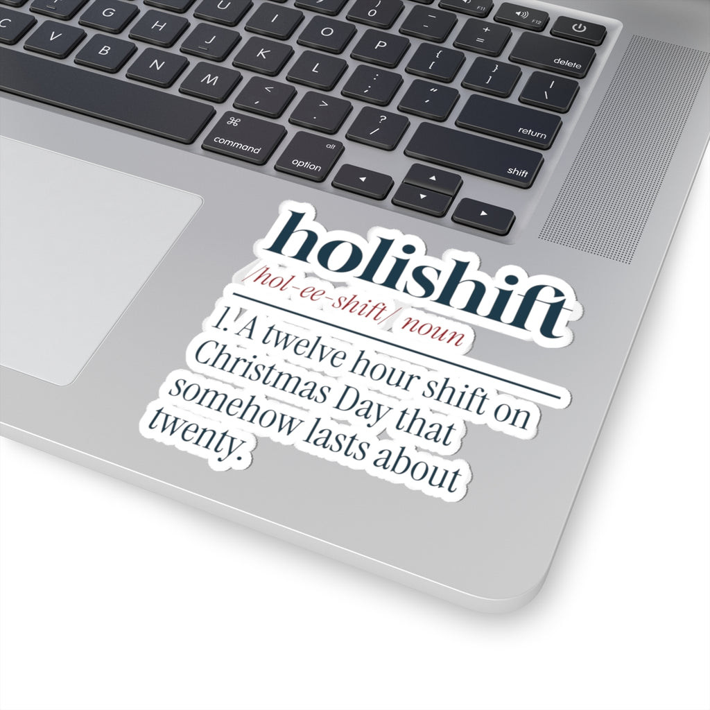 Funny Christmas Nurse Sticker Holishift Dictionary Definition