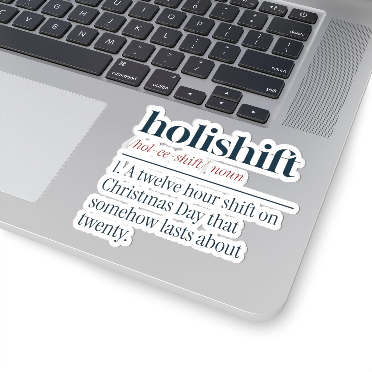 Funny Christmas Nurse Sticker Holishift Dictionary Definition