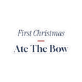 Funny Baby's First Christmas Sticker Ate The Bow New Parents