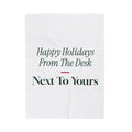 Christmas Throw Blanket For Coworkers Happy Holidays From The Desk Nearby