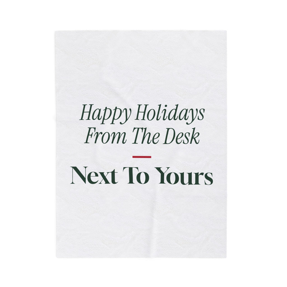 Christmas Throw Blanket For Coworkers Happy Holidays From The Desk Nearby