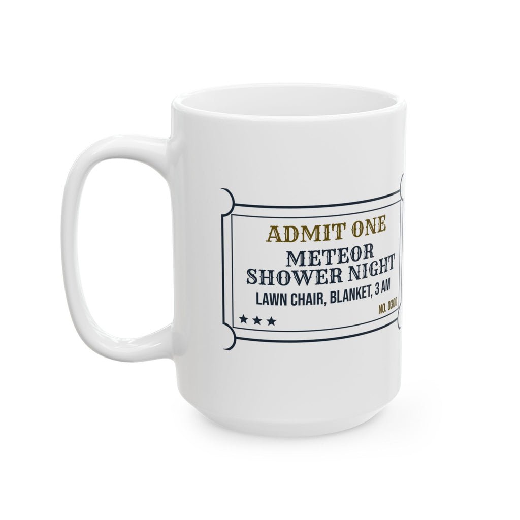 Funny Astronomy Coffee Mug Meteor Shower Night Lawn Chair At 3 AM